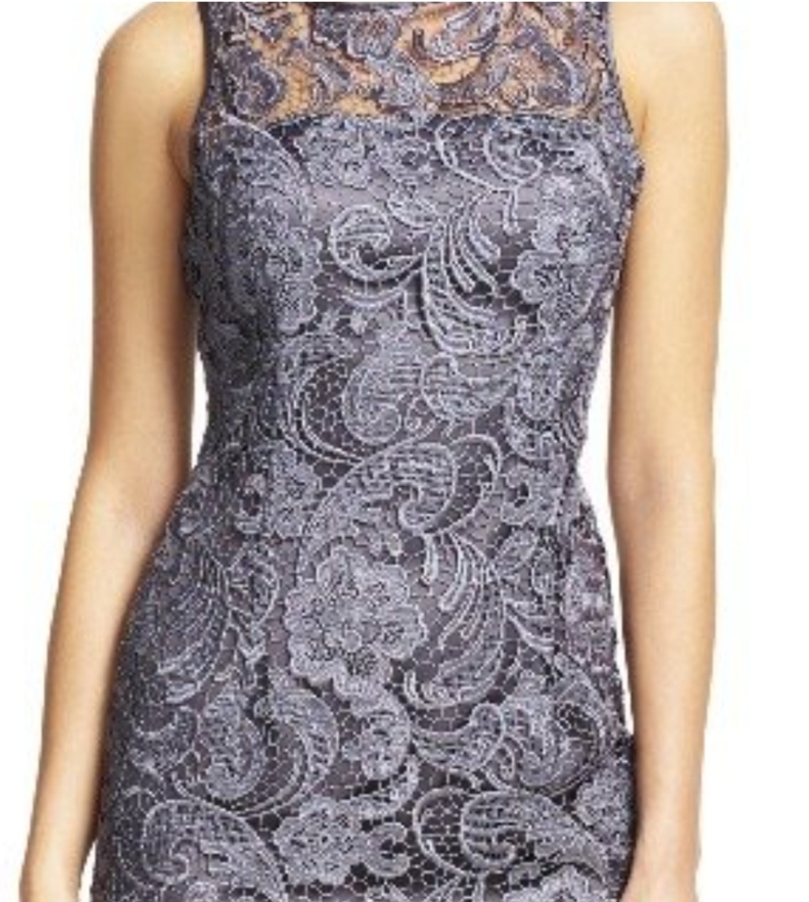 Adrianna Papell Lace Overlay Cocktail Dress